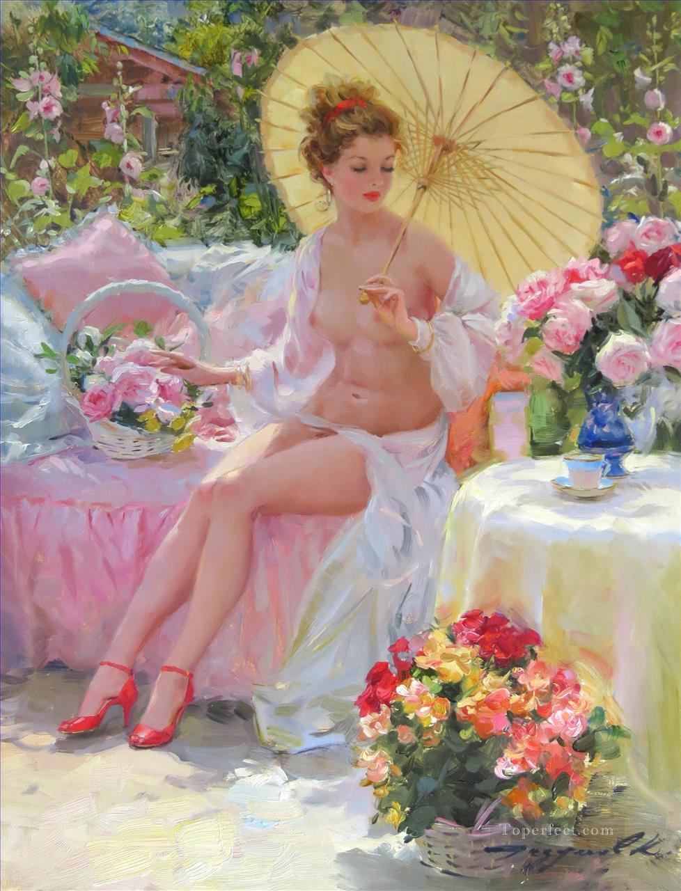 Beautiful Girl KR 014 Impressionist nude Oil Paintings